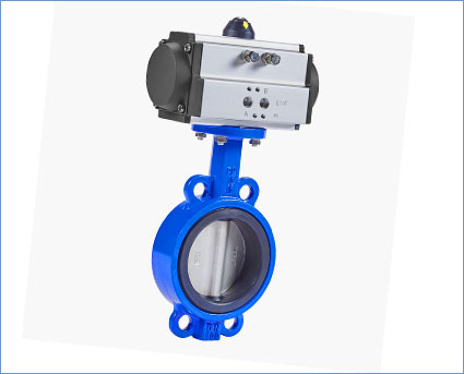 气动软密封对夹蝶阀